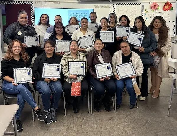 Graduación de familias con certificados